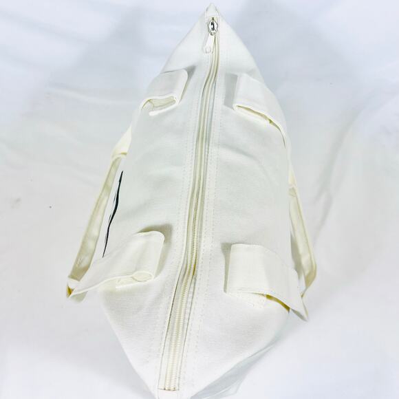 Vans Off The Wall Reusable Large Tote Bag Classic Style Bold Logo White New - Picture 2 of 10